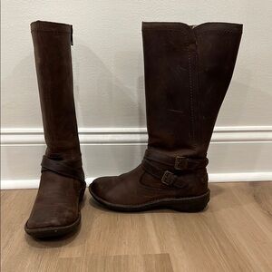 UGG Dark Brown Leather Boots